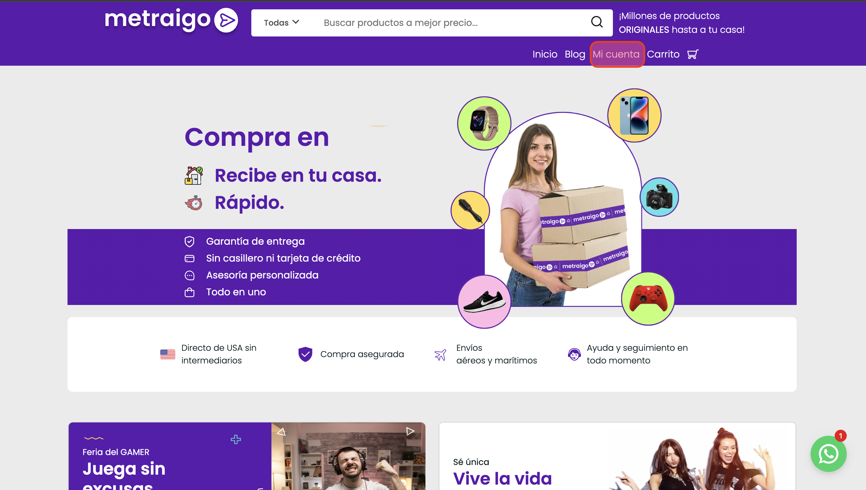 Ingresar y registrarse